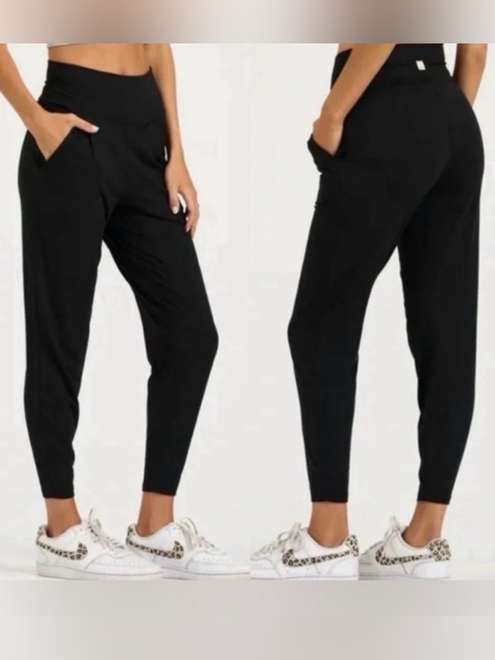 VUORI Black Harem Stretch Joggers